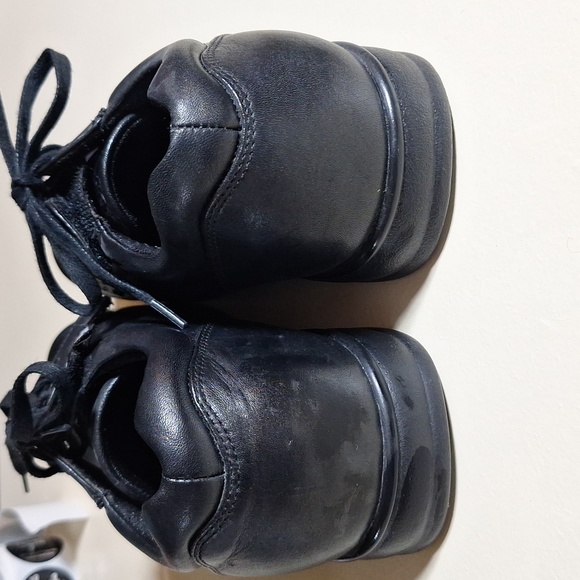 Diabetic Leather Shoes Black - Picture 7 of 8